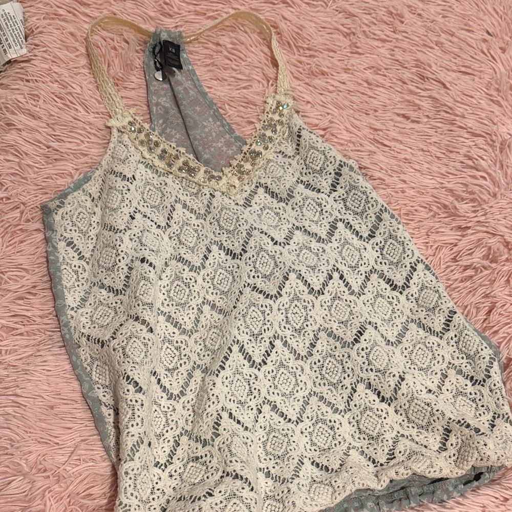 Elegant Lace Halter Top -